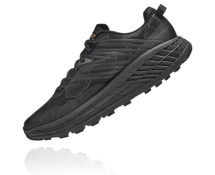 Hoka One One Trailsko Dame - Speedgoat 4 Cny - Sort/Guld - 612978LBD